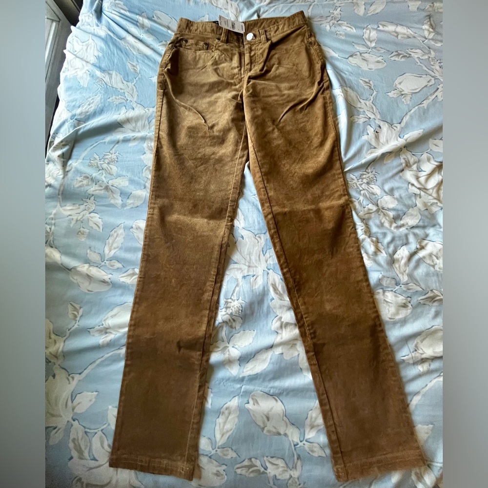 NWT brooks brothers brown corduroy pants size 0